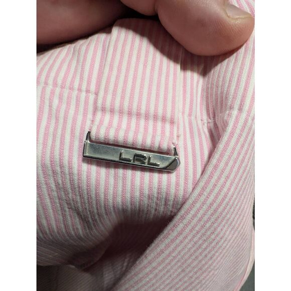 Lauren Ralph Lauren Active Golf Pink & White Stripped Pants Women's 10 - Picture 4 of 6